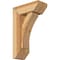 Ekena Millwork Thorton Slat Rough Sawn Bracket w/ Offset Brace, Western Red Cedar, 6"W x 14"D x 22"H BKT0604X14X22THR06RWR - alternate 1